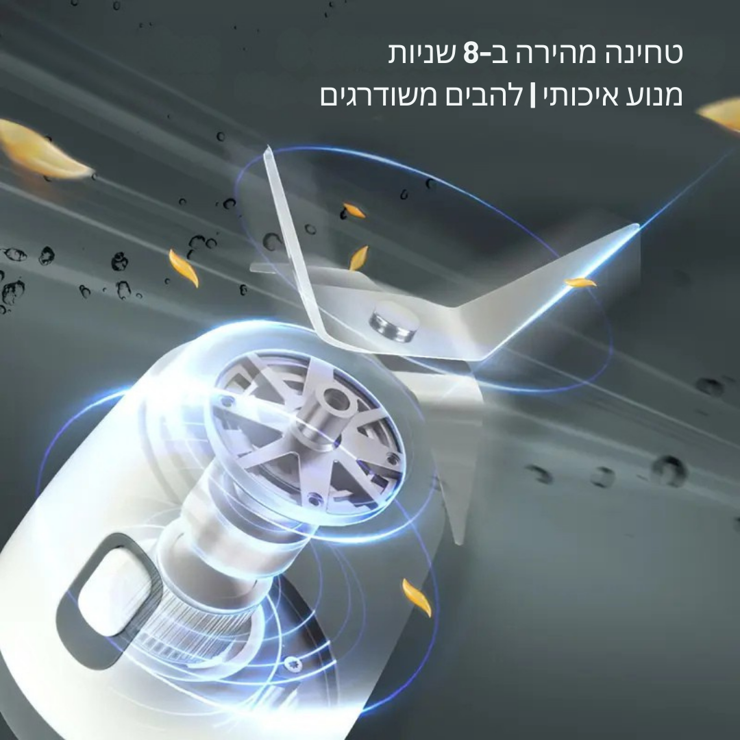 ™Blendora | בלנדר 600 מ"ל – שליטה בכפתור, בסיס אנטי-סליפ, קל לניקוי